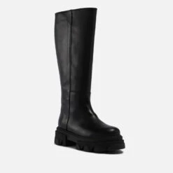 ALOHAS Katiuska Leather Knee-High Boots -Cheap Stepwise Footwear Store 13946949 6235052433800438