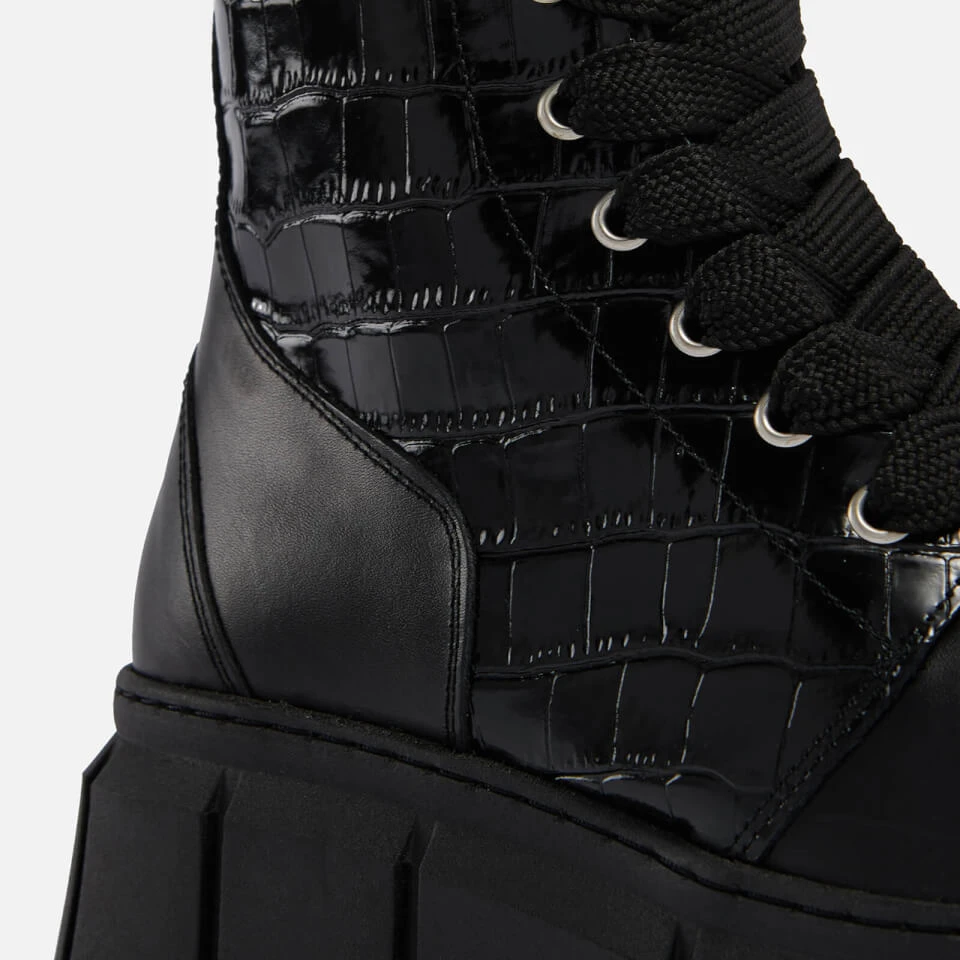 ALOHAS Can Can Croc-Effect And Smooth Leather Boots 3 ALOHAS Can Can Croc-Effect And Smooth Leather Boots - Image 3