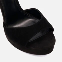 Dune Mascot Suede Platform Heeled Sandals -Cheap Stepwise Footwear Store 13949795 1224986158673279