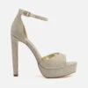 Dune Mascot Canvas Platform Heeled Sandals