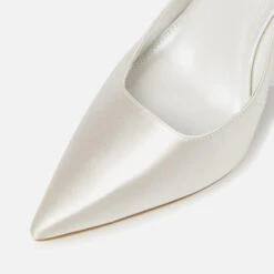 Dune Bluebell Satin Heeled Court Shoes -Cheap Stepwise Footwear Store 13949830 1824986151455477