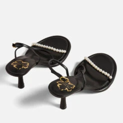 Ted Baker Mypearl Mid Heeled Leather Sandals -Cheap Stepwise Footwear Store 13976563 1895029945260405