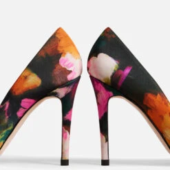 Ted Baker Ryoh Art Print Silk Court Shoes -Cheap Stepwise Footwear Store 13976577 1215029943574525