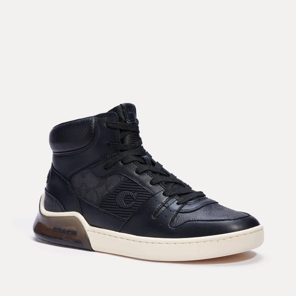 Coach Men's Citysole Leather Hi-Top Trainers 2 Coach Men's Citysole Leather Hi-Top Trainers - Image 2