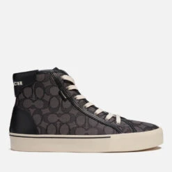 Coach Men's Skate Signature Jacquard Hi-Top Trainers