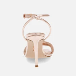 Steve Madden Rhinestone-Embellished Faux Leather Heeled Sandals -Cheap Stepwise Footwear Store 13994497 9625026047206685