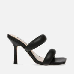 Steve Madden Jetfuel Puffy Faux Leather Heeled Mules