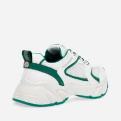 Steve Madden Women's Standout Faux Leather And Mesh Trainers -Cheap Stepwise Footwear Store 13994560 8145026066765605