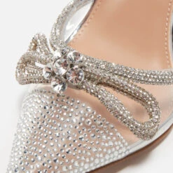 Steve Madden Valance Bow Rhinestone Heeled Sandals -Cheap Stepwise Footwear Store 13994567 2015029104665733