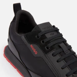 HUGO Icelin Leather, Neoprene And Suede Trainers -Cheap Stepwise Footwear Store 14009239 1175026042940160