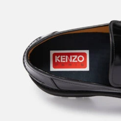 KENZO Men’s Hoops Tassel Leather Loafers -Cheap Stepwise Footwear Store 14013262 4985035383592398