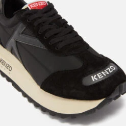 KENZO Women's Smile Nylon, Suede And Leather Trainers -Cheap Stepwise Footwear Store 14013341 1535047779439026
