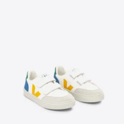Veja Kids' V-12 Leather And Vegan Suede Trainers -Cheap Stepwise Footwear Store 14016743 7865036934205059