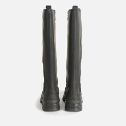 Barbour International Women's Podium Leather Knee-High Boots -Cheap Stepwise Footwear Store 14019063 1765053010843772