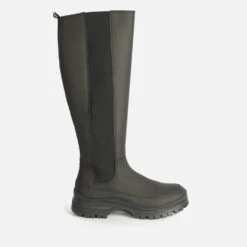 Barbour International Women's Podium Leather Knee-High Boots