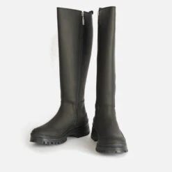 Barbour International Women's Podium Leather Knee-High Boots -Cheap Stepwise Footwear Store 14019063 4685053010741736