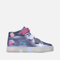Clarks Kids' Flare Sea Flashing Light Up Boots - Purple