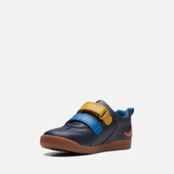 Clarks Kids' Den Play Leather Shoes - Navy -Cheap Stepwise Footwear Store 14192992 1725031183161403