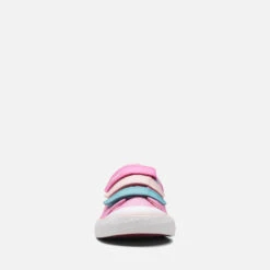 Clarks Kids' Foxing Play Canvas Shoes - Pink -Cheap Stepwise Footwear Store 14193012 1295036702947047