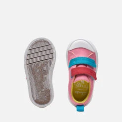 Clarks Toddlers' Foxing TorLo Canvas Shoes - Pink -Cheap Stepwise Footwear Store 14193019 1535034570897810