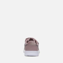 Clarks Kids' Athletic Sonar Leather Trainers - Pink Sparkle -Cheap Stepwise Footwear Store 14193033 1675031185158602