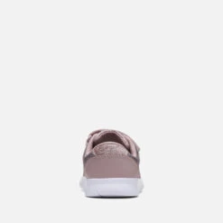Clarks Toddlers' Athletic Sonar Leather Trainers - Pink Sparkle -Cheap Stepwise Footwear Store 14193038 1735031185635455