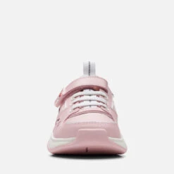 Clarks Kids' Pokémon Grip Pearl Leather Trainers - Pink -Cheap Stepwise Footwear Store 14193057 9025028904262253