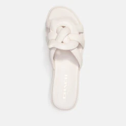 Coach Women's Everette Leather Flatform Sandals -Cheap Stepwise Footwear Store 14197135 2755038490554323