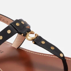 Coach Women's Hailee Leather Sandals -Cheap Stepwise Footwear Store 14197142 2145041603793280