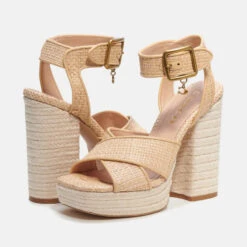 Coach Women's Nelly Raffia Platform Sandals -Cheap Stepwise Footwear Store 14197177 9745040782345979