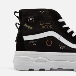 Vans Women's Embroidered Sentry Sk8-Hi Suede Trainers -Cheap Stepwise Footwear Store 14197775 9535041604409942