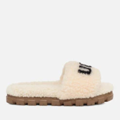 UGG Women's Cozetta Logo Faux Shearling Slippers