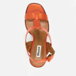 Dune Jacie Open Toe Leather Block Heeled Sandals -Cheap Stepwise Footwear Store 14215228 8595035373886867