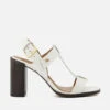 Dune Jacie Open Toe Leather Block Heeled Sandals