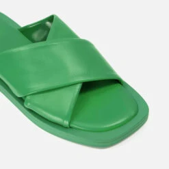 Dune Licorice Cross Front Leather Sandals -Cheap Stepwise Footwear Store 14215279 1885035375585869