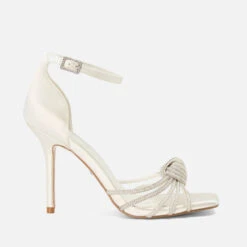 Dune Morella Embellished Satin Heeled Sandals