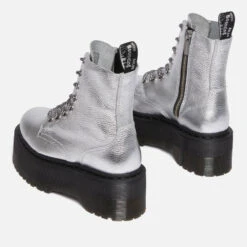 Dr. Martens Women's Jadon Max Metallic Leather Platform Boots -Cheap Stepwise Footwear Store 14215762 1345040241161243