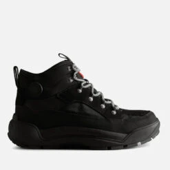 Hunter Urban Explorer Water-Resistant Leather And Suede-Blend Boots