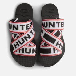 Hunter Logo Rubber And Elastic-Blend Crossover Sandals -Cheap Stepwise Footwear Store 14219409 1915026023933648