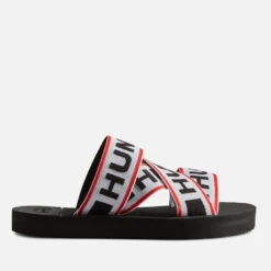 Hunter Logo Rubber And Elastic-Blend Crossover Sandals