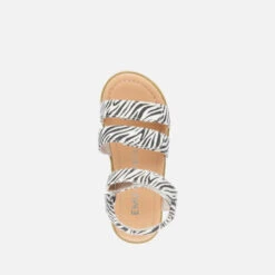 EMU Australia Kids' Steph Zebra-Print Faux Leather Sandals -Cheap Stepwise Footwear Store 14221704 1155047237420893