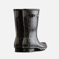 Hunter Original Kids' Giant Glitter Rubber Wellington Boots -Cheap Stepwise Footwear Store 14222246 2015043611424177