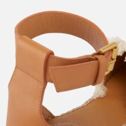 See By Chloé Women's Glyn Leather And Canvas Sandals -Cheap Stepwise Footwear Store 14226710 2335039049958827