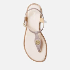 MICHAEL Michael Kors Mallory Toe Post Leather Sandals -Cheap Stepwise Footwear Store 14226814 3785041791602529
