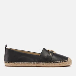 MICHAEL Michael Kors Rory Leather And Raffia Espadrilles