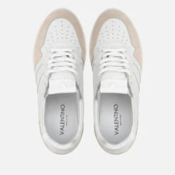 Valentino Men's Apollo Basket Leather And Suede Trainers -Cheap Stepwise Footwear Store 14226864 1435036962550622