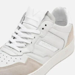 Valentino Men's Apollo Basket Leather And Suede Trainers -Cheap Stepwise Footwear Store 14226864 2035036962495056