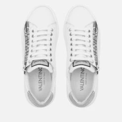Valentino Women's Stan Sunner Side Zip Leather Cupsole Trainers -Cheap Stepwise Footwear Store 14226949 1245033576442027