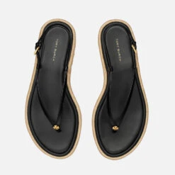 Tory Burch Women's Leather Espadrille Sandals -Cheap Stepwise Footwear Store 14227750 2625029692218919