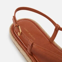 Tory Burch Women's Leather Espadrille Sandals -Cheap Stepwise Footwear Store 14227757 2145048087917029